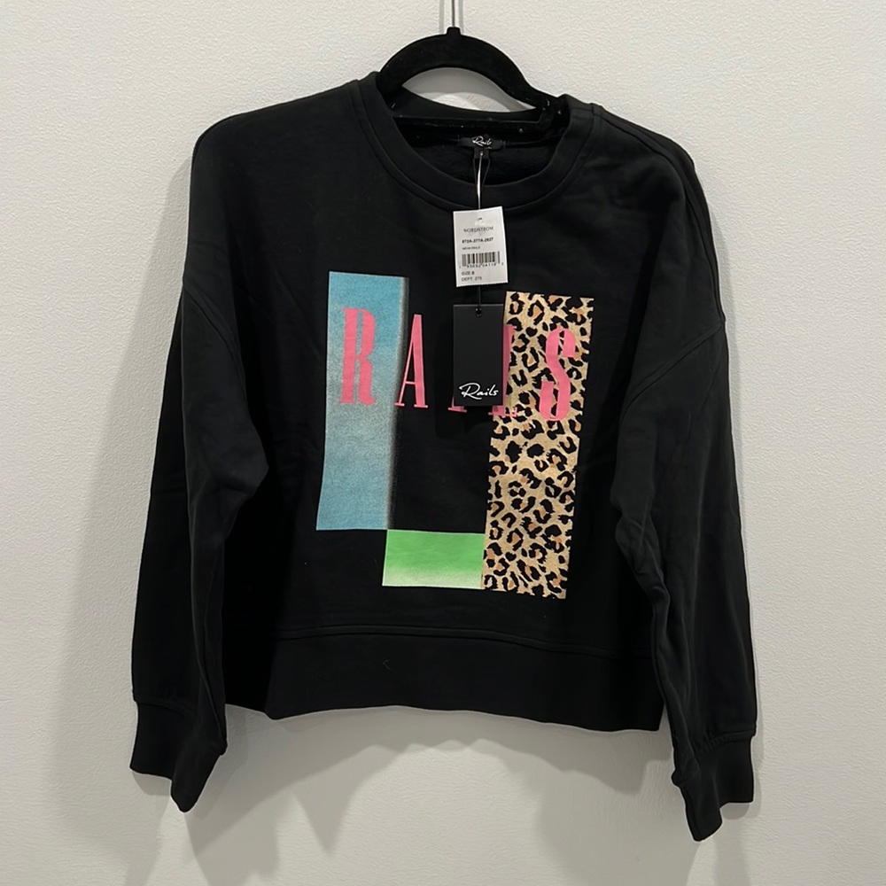 *NWT* Rails Leopard Crewneck